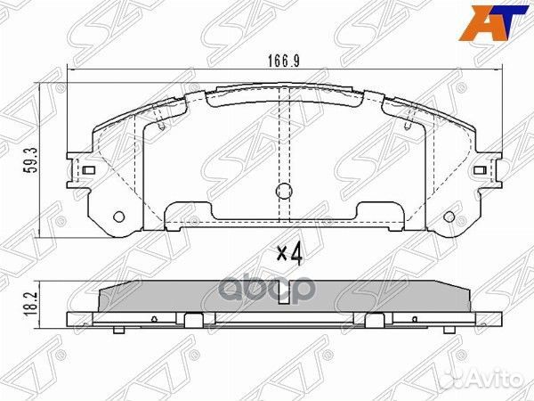 Колодки тормозные перед lexus RX350/450