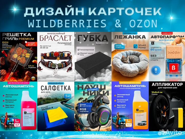 Инфографика для маркетплейсов wildberries ozon