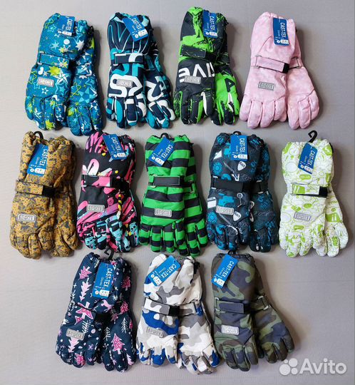 Перчатки осень-зима детские 2-4 /4-6 лет