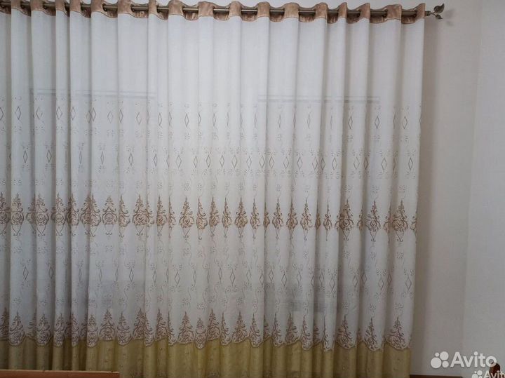 Шторы льняные