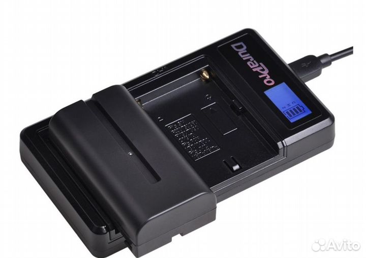 Комплект 2 аккумулятора + зарядное NP-F550 на 2600