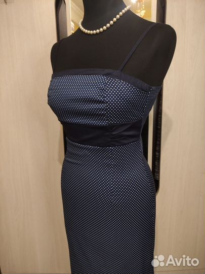 Ретро платье в горошек пинап 42 (S)