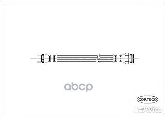 Шланг тормозной citroen: C2 1.1/1.4/1.4 16V/1.4