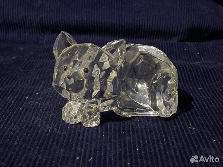 Фигурки черепаха,слон,львенок, акрил, стекло