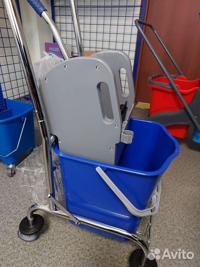 Тележка уборочная 1 ведро, отжим. (новая)