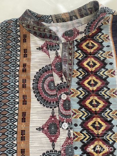 Туника бохо винтаж Италия 56 58 размер