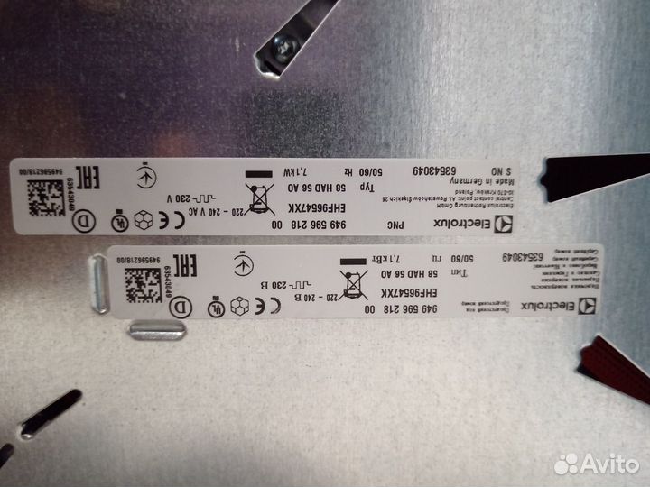 Electrolux Электрическая варочная панель EHF96547X