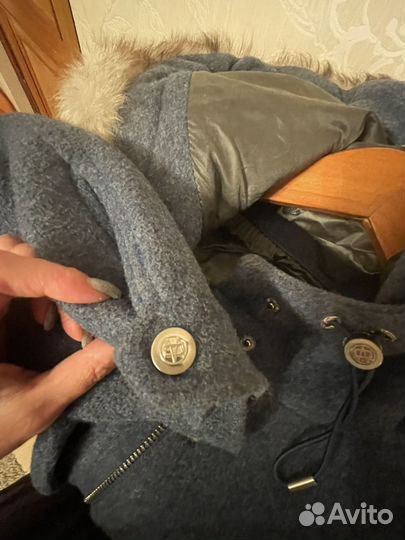 Пальто женское зимнее с мехом 46 48