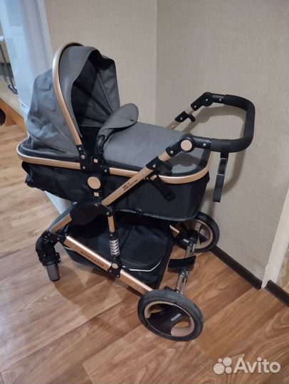 Коляска трансформер + автолюлька до 13 кг