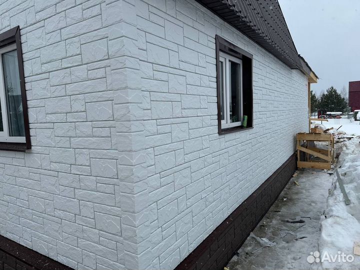 Фасад. Фасадные работы. Отделка сайдингом