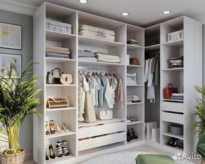 Гардеробная в нишу