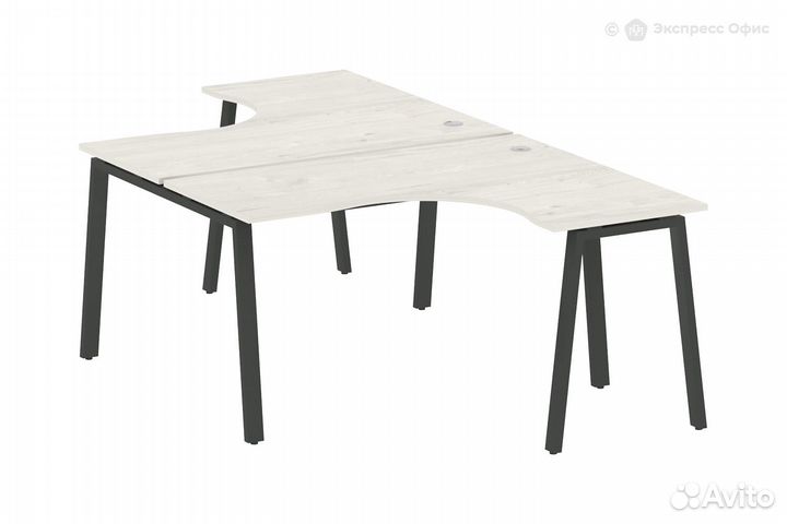 Стол-бенч двойной криволинейный Metal system style