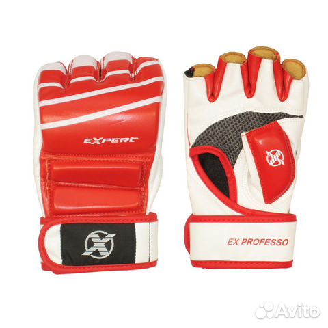 Перчатки для MMA fight expert С защитой пальца кра