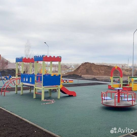 Резиновое покрытие площадок под ключ