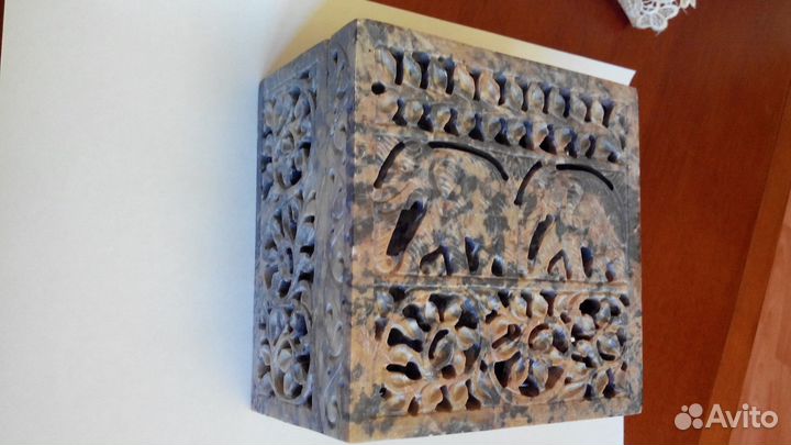 Шкатулка сделанная из камня, ручная раб. Эксклюзив