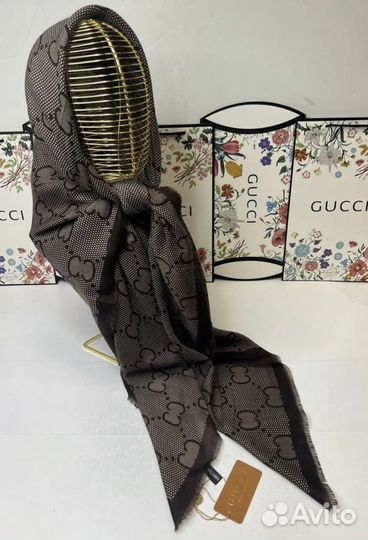 Платок Шаль Кашемировый gucci Италия