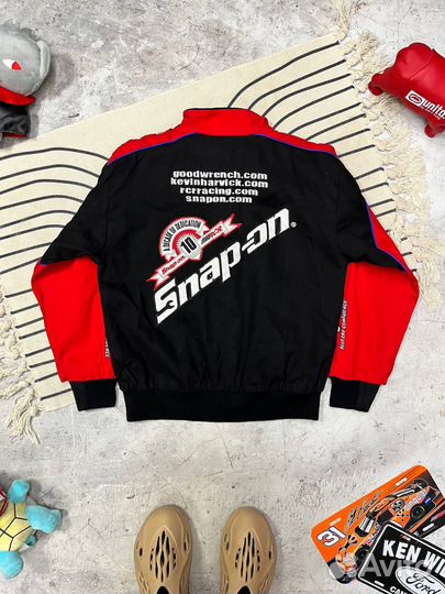 Р. S/M. Гоночный винтажный бомбер nascar snap-ON о