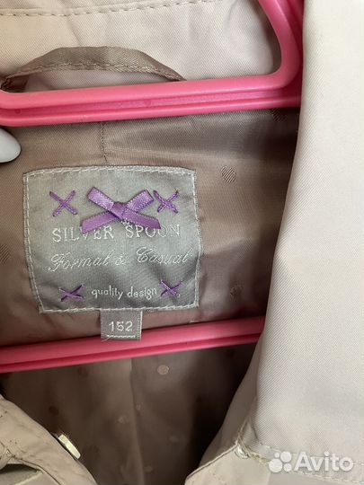 Плащ для девочки 152 silver spoon
