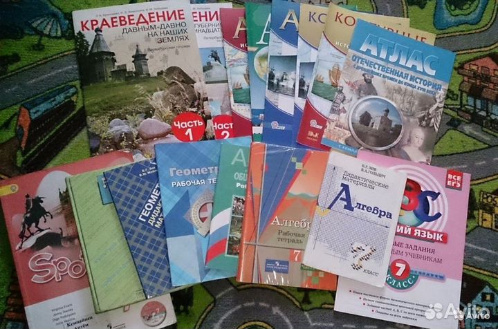 Учебники. рабочие тетради 5,6,7,8,9класс