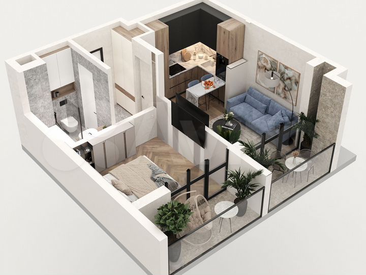 Апартаменты-студия, 28,7 м², 9/14 эт.