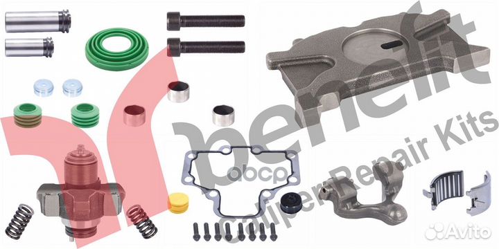 Рем. комплект суппорта wabco maxx 17 (полный ле