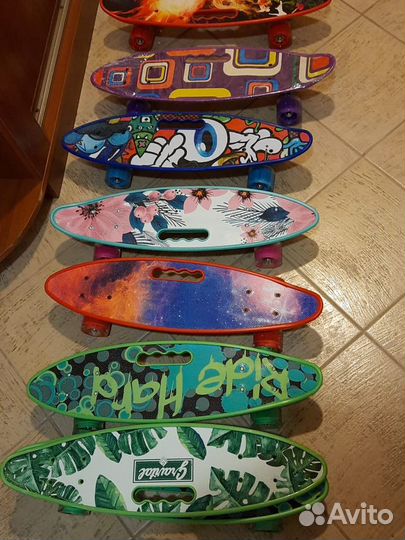 Пениборд скейт мягкие колеса penny board