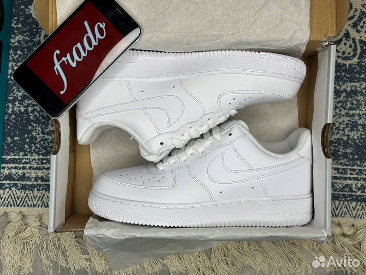 Кроссовки nike air force 1 белые оригинал