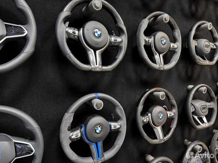 Рули BMW F серии. Строчка, подогрев, карбон Арт П151187559