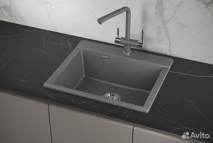 Кухоннай мойка granula estetica (5804, графит)