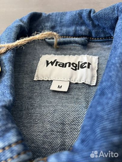 Джинсовая куртка Wrangler новейшая синяя