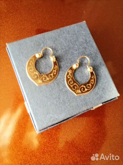 Золотые серьги 583 проба СССР