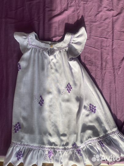 Летнее платье на девочку 6 лет