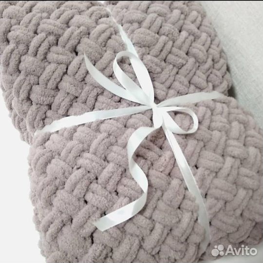 Плед детский вязаный ручная работа