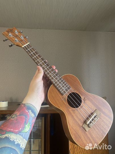 Укулеле flight концерт, струны и тюнер в подарок