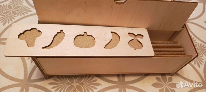 Деревянный сортер монтессори ящички