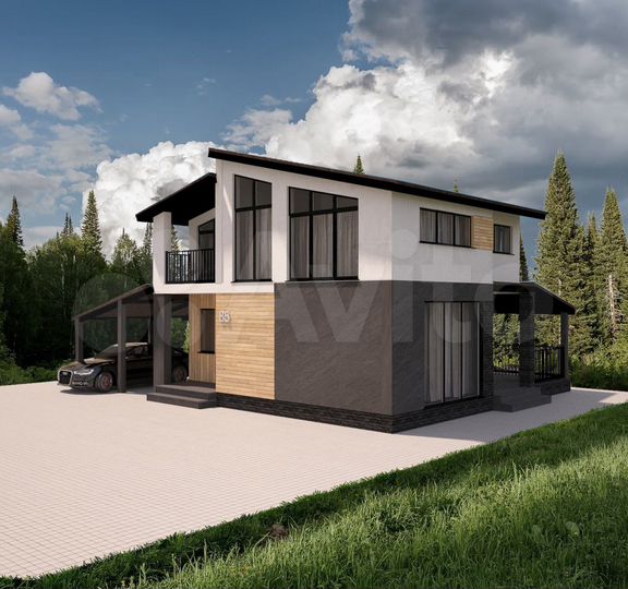 Коттедж 170 м² на участке 8,4 сот.