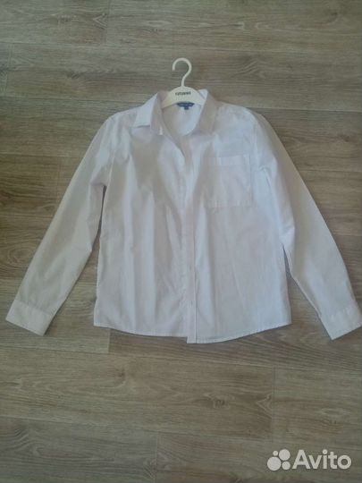 Рубашка белая на мальчика 146
