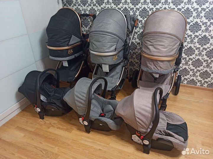 Детские коляски 3 в 1 - 2в1 Luxmom V9