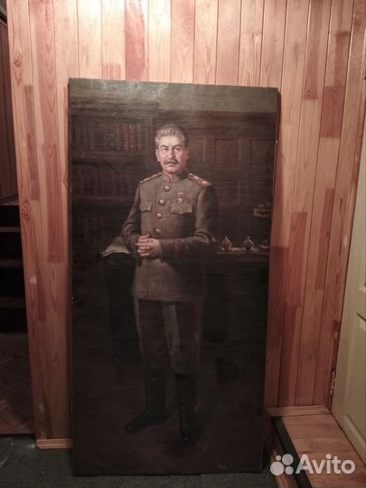 Часы каминные, портрет Сталин, Дзержинский,полка