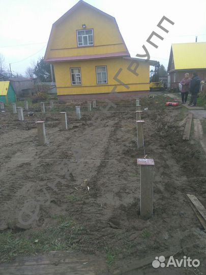 Жб сваи. Фундамент на жб сваях под ключ