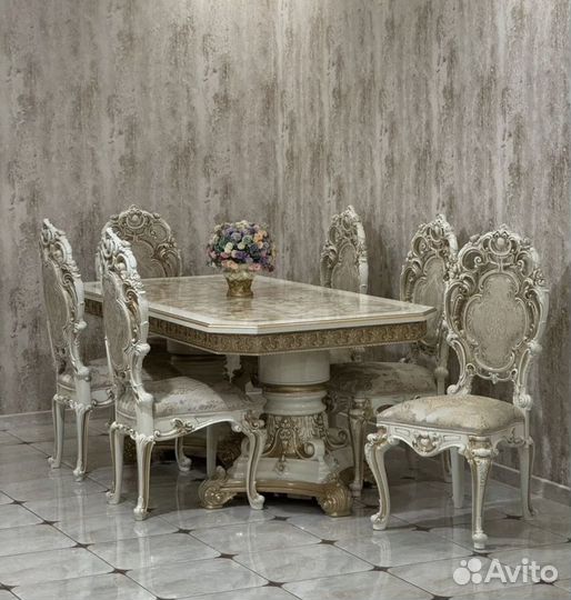 Стол стулья барокко