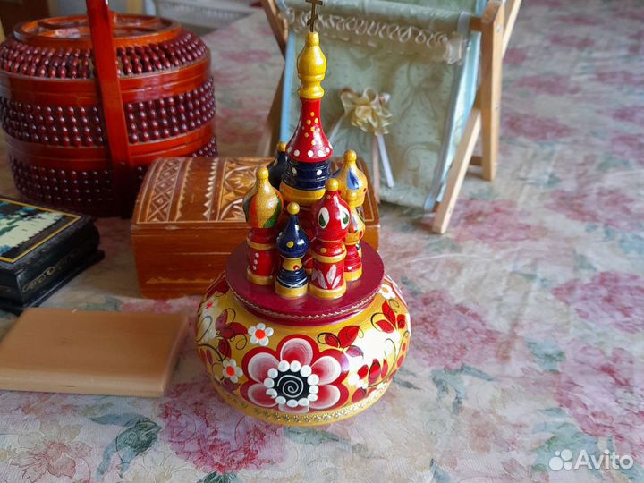 Шкатулка для украшений из бересты