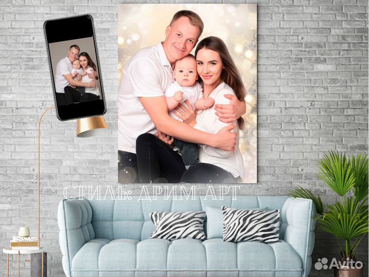 Портреты по фотографии в Москве