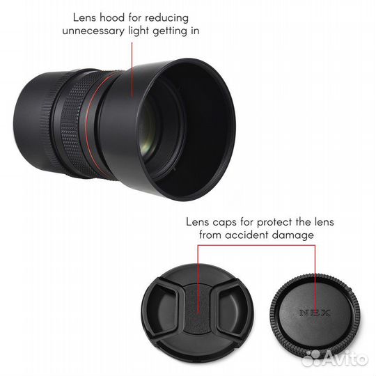 Объектив Andoer Sony Sel E 85mm f/1.8