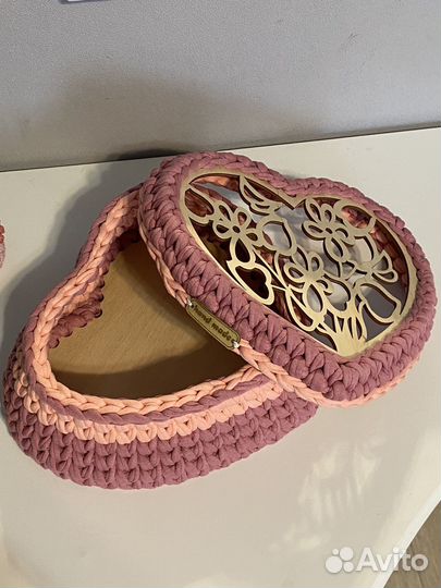 Корзины из трикотажной пряжи. Ручная работа