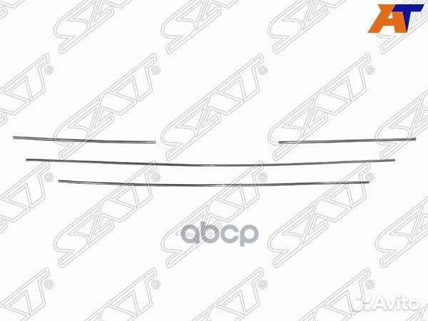 Молдинги решетки в бампер peugeot 408 12-17