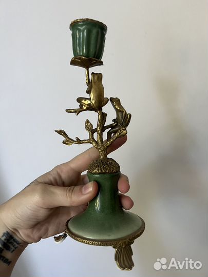 Подсвечник латунь бронза