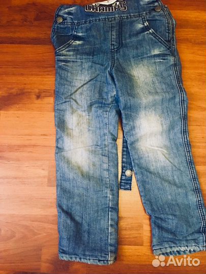 Джинсовый комбинезон