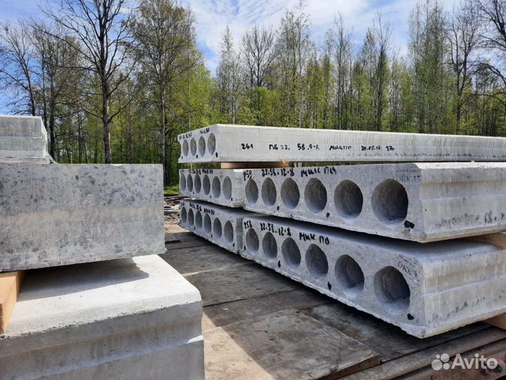 Плиты перекрытия пустотные