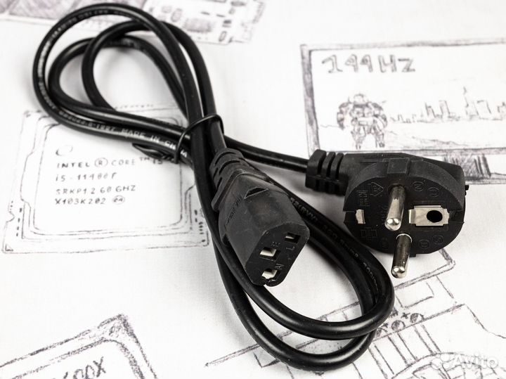 Кабель питания для монитора 220V euro 1.2 м